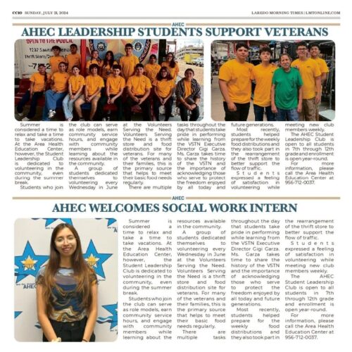 AHEC Leadership Students Support Veterans